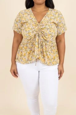 Marigold Top, Yellow -Chic Soul Store MarigoldTop Yellow 2