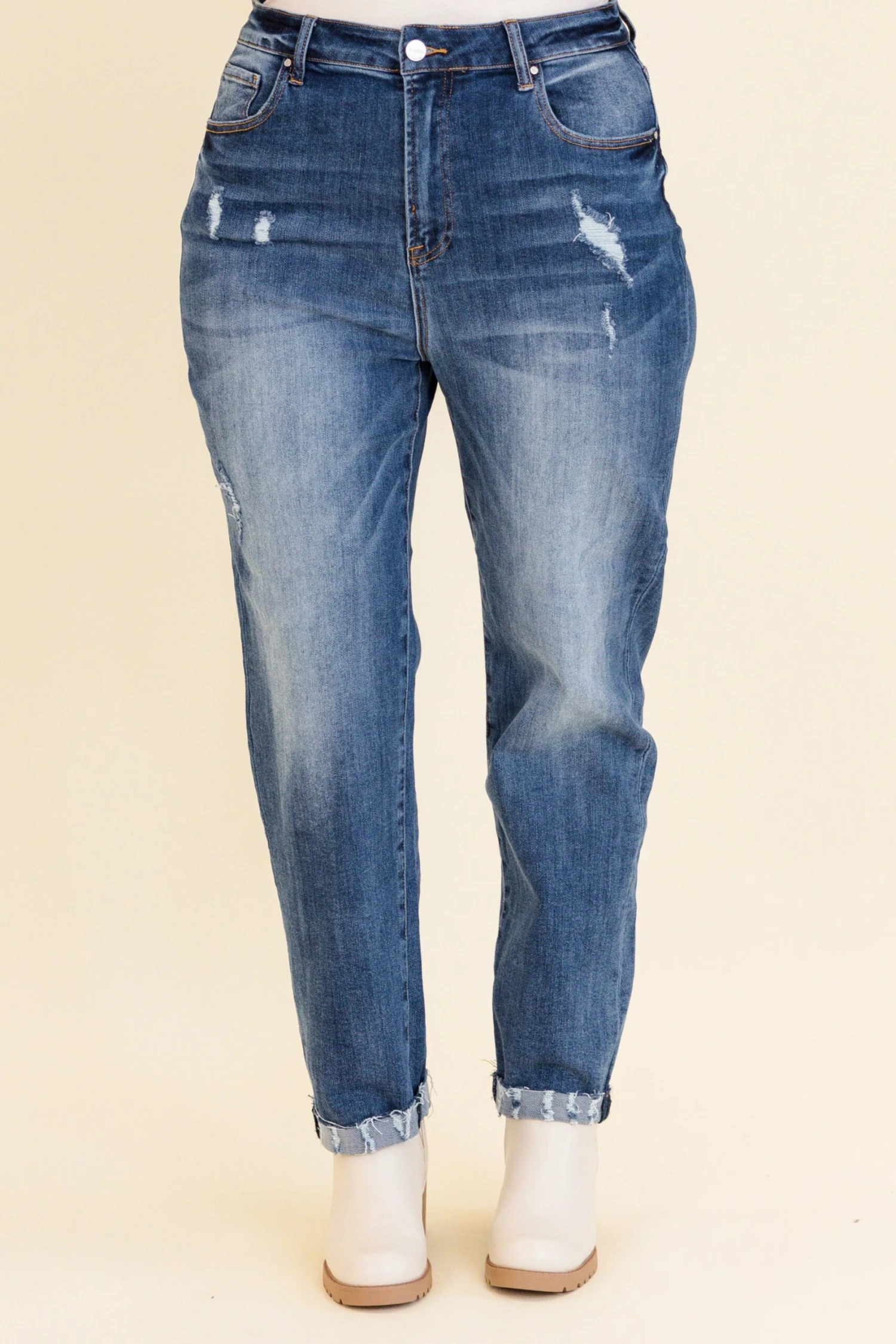 Matching Flames Jeans, Medium Wash 4 Matching Flames Jeans, Medium Wash - Image 2