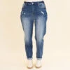Matching Flames Jeans, Medium Wash -Chic Soul Store MatchingFlamesJeans MediumWash 7