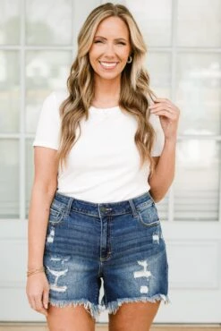 Meant For More Shorts, Dark Wash 14 Meant For More Shorts, Dark Wash -Chic Soul Store MeantForMoreShorts.MediumWash 5