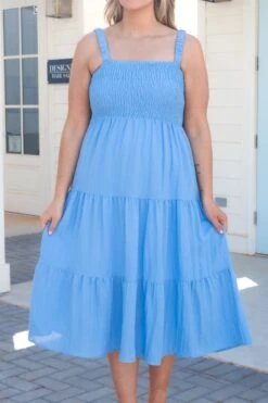 Meet Me By The Azaleas Dress, Chambray -Chic Soul Store MeetMeByTheAzaleasDress Chambray 23