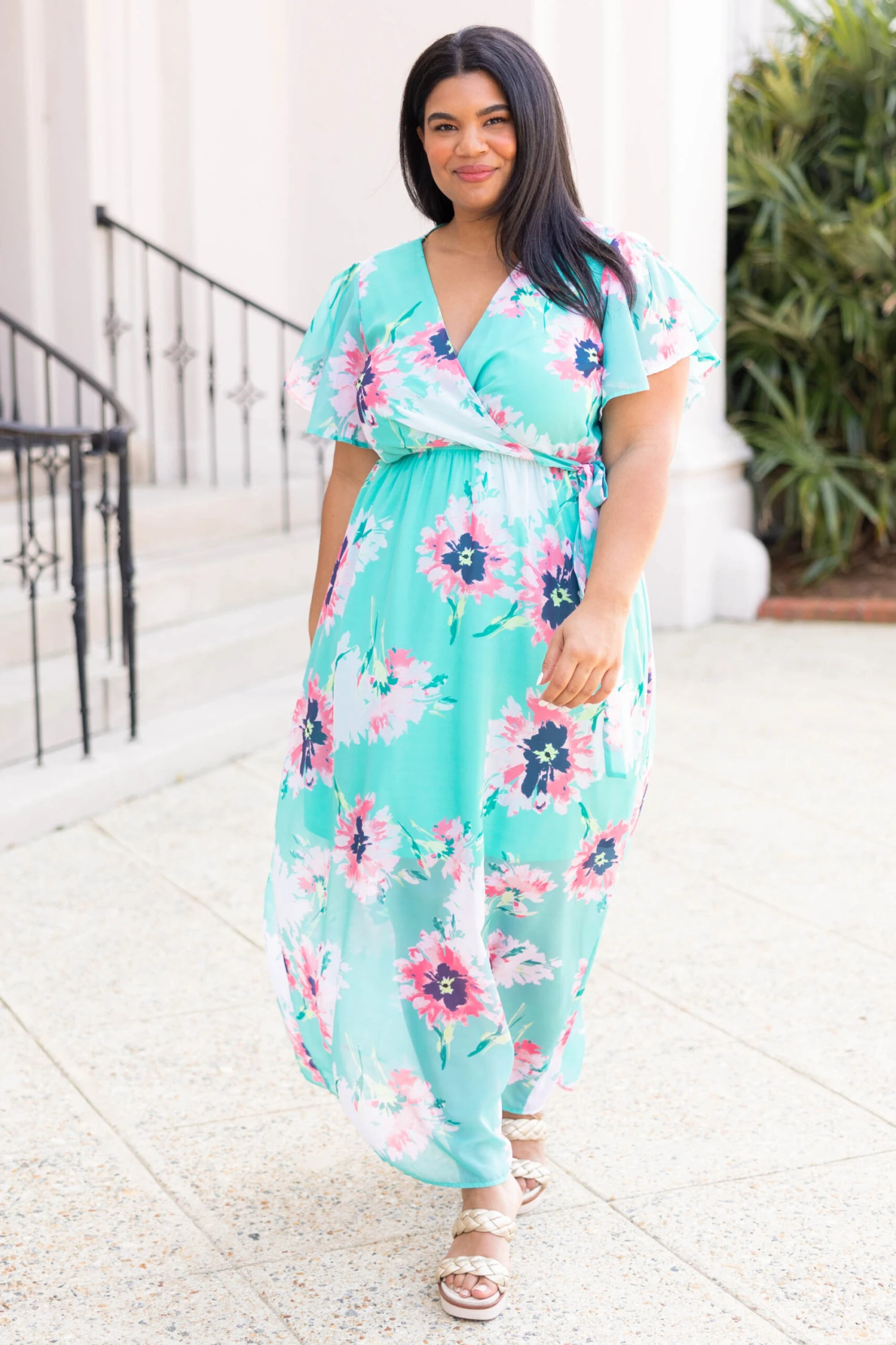 Meet Me In The Garden Dress, Mint 4 Meet Me In The Garden Dress, Mint - Image 2