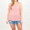 Meet Me In The Spring Tank, Pink 2 Meet Me In The Spring Tank, Pink -Chic Soul Store MeetMeInTheSpringTank Pink 3