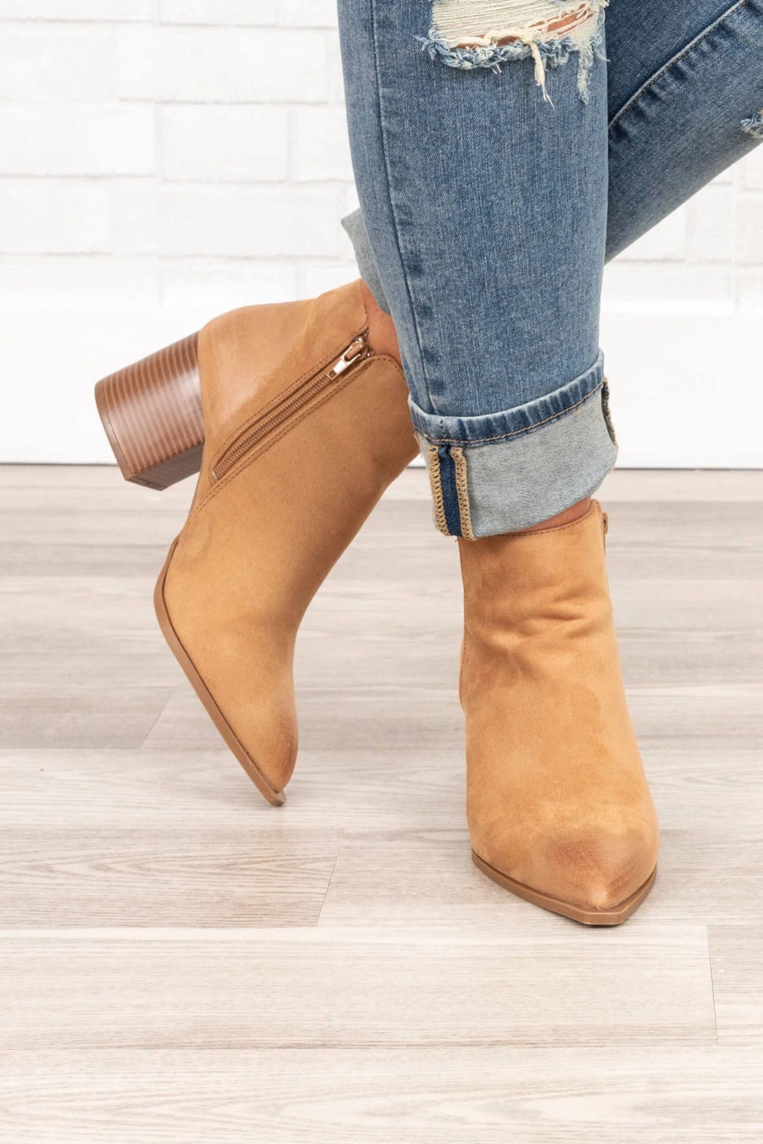 Memorable Moments Booties, Brown 3 Memorable Moments Booties, Brown