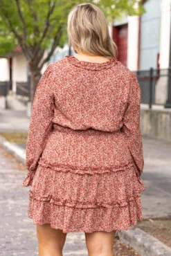 Memories Of Tonight Dress, Rust 12 Memories Of Tonight Dress, Rust -Chic Soul Store MemoriesOfTonightDress Rust 0263