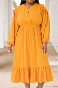 Memorize Today Dress, Yellow -Chic Soul Store MemorizeTodayDress Yellow