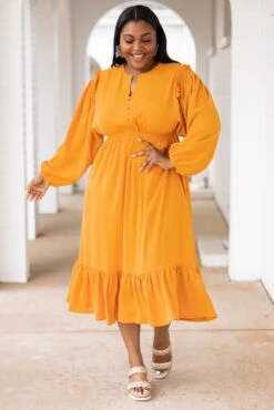 Memorize Today Dress, Yellow -Chic Soul Store MemorizeTodayDress Yellow 5