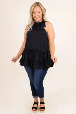 Memphis Soul Top, Black -Chic Soul Store MemphisSoulTop Black 9896