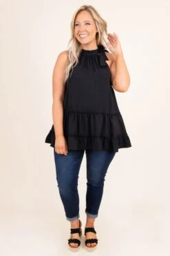Memphis Soul Top, Black -Chic Soul Store MemphisSoulTop Black 9897