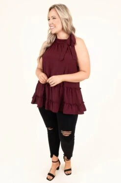 Memphis Soul Top, Wine 10 Memphis Soul Top, Wine -Chic Soul Store MemphisSoulTop Wine 9429