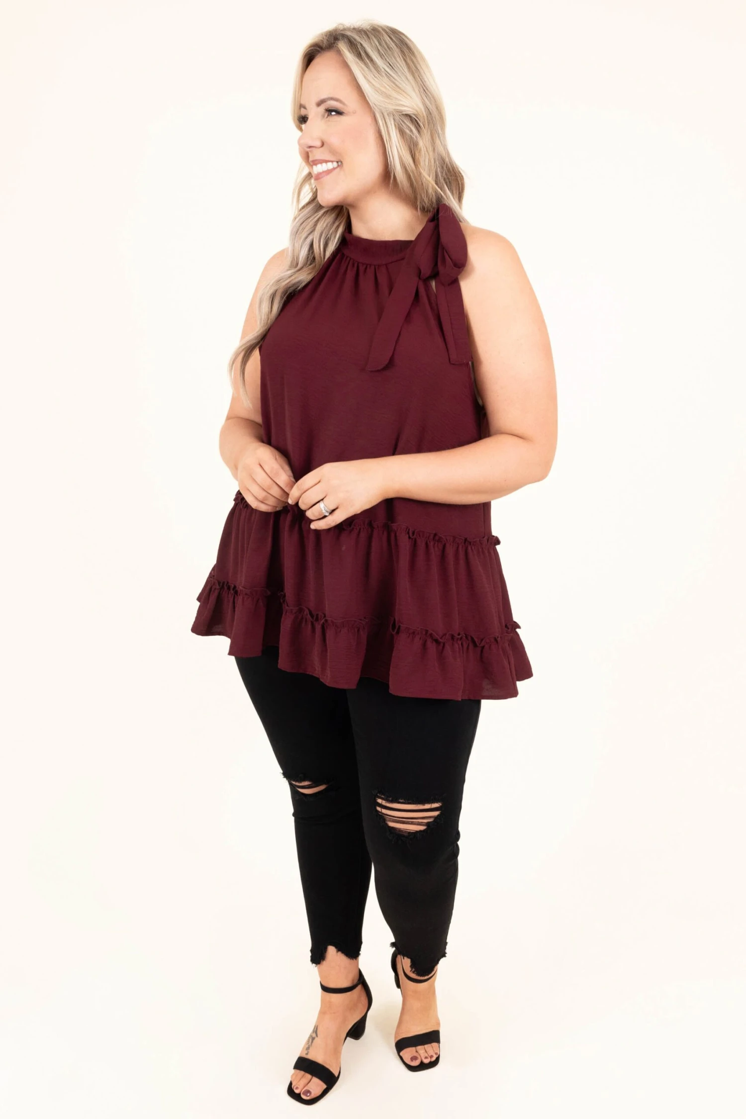 Memphis Soul Top, Wine 5 Memphis Soul Top, Wine - Image 3