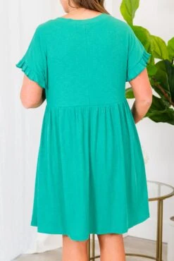 Mend Your Heart Dress, Green -Chic Soul Store MendYourHeartDress Green 2