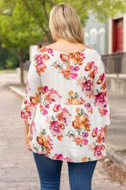 Mesmerized Beauty Top, Ivory -Chic Soul Store MesmerizedBeautyTop Ivory 9895