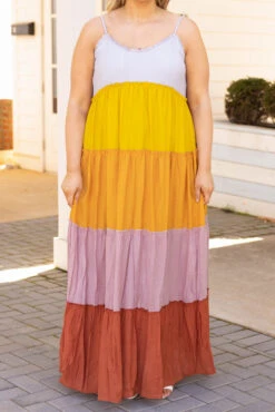 Met You In The Summer Dress, Rust Multi 11 Met You In The Summer Dress, Rust Multi -Chic Soul Store MetYouInTheSummerDress RustMulti 1753