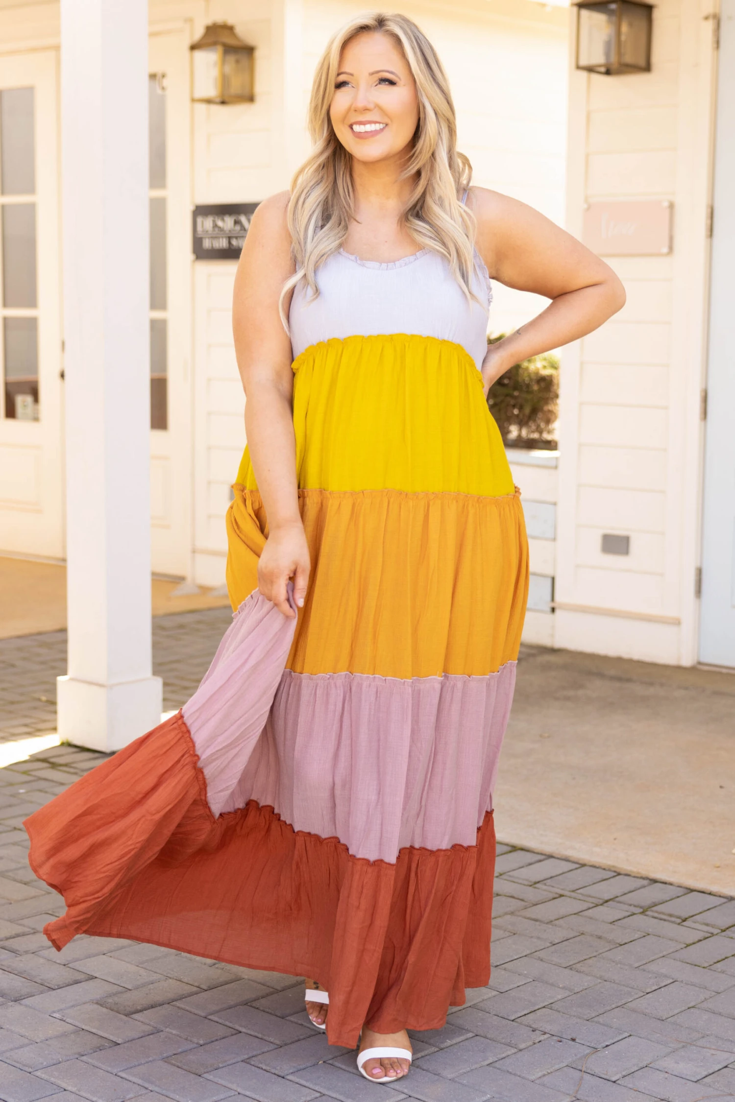 Met You In The Summer Dress, Rust Multi 3 Met You In The Summer Dress, Rust Multi