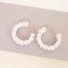 Mid Summer Earrings, White -Chic Soul Store MidSummerEarrings White 4
