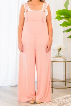 Might Tell A Joke Jumpsuit, Blush -Chic Soul Store MightTellAJokeJumpsuit Blush 3