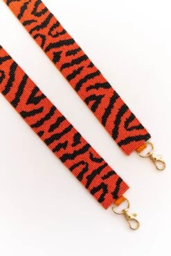 Mighty Mighty Tiger Beaded Purse Strap, Orange -Chic Soul Store MightyMightyTigerBeadedPurseStrap Orange