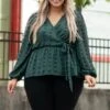 Miss Me Blouse, Hunter Green -Chic Soul Store MissMeBlouse HunterGreen 2