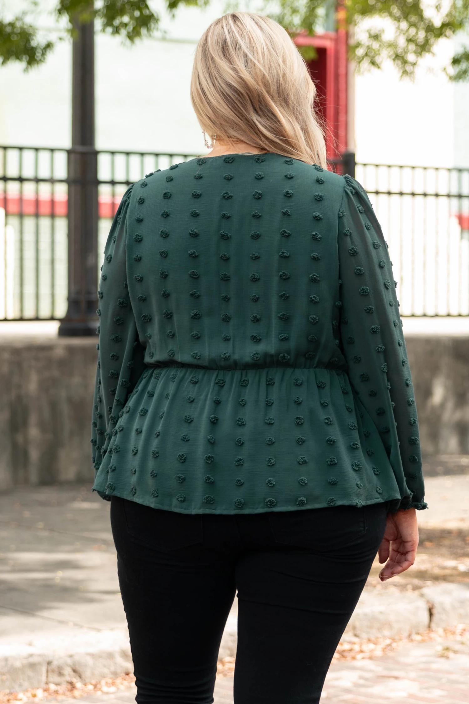 Miss Me Blouse, Hunter Green 7 Miss Me Blouse, Hunter Green - Image 5