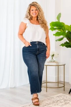 Miss Punctuality Jeans, Dark Wash -Chic Soul Store MissPunctualityJeans DarkWash 4