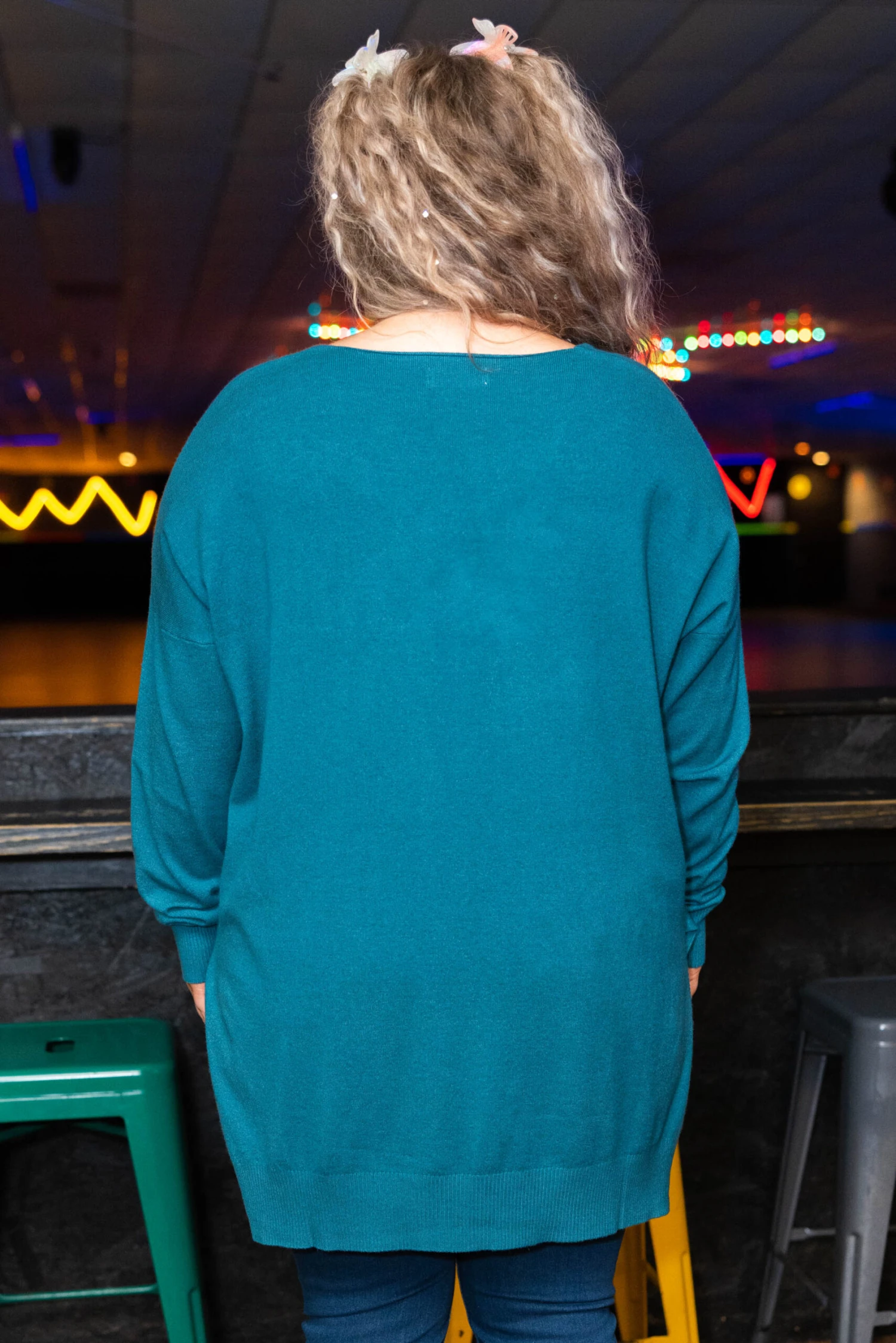 Miss Who I Was Sweater, Heather Teal 7 Miss Who I Was Sweater, Heather Teal - Image 5