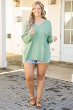 Miss Who I Was Sweater, Light Jade -Chic Soul Store MissWhoIWasSweater LightJade 0079