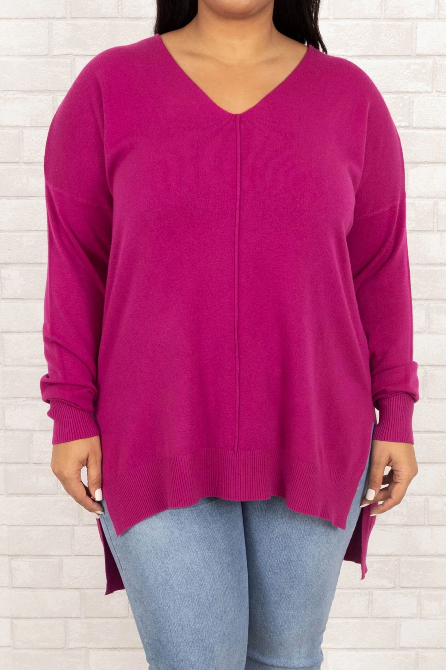 Miss Who I Was Sweater, Magenta 6 Miss Who I Was Sweater, Magenta - Image 4