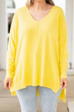 Miss Who I Was Sweater, Yellow -Chic Soul Store MissWhoIWasSweater Yellow 0025