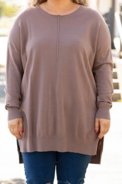 Miss Who You Were Sweater, Mocha 11 Miss Who You Were Sweater, Mocha -Chic Soul Store MissWhoYouWereSweater Mocha 2