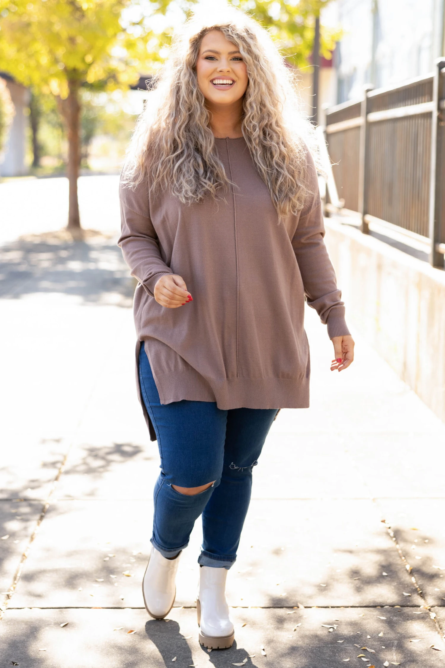 Miss Who You Were Sweater, Mocha 5 Miss Who You Were Sweater, Mocha - Image 3