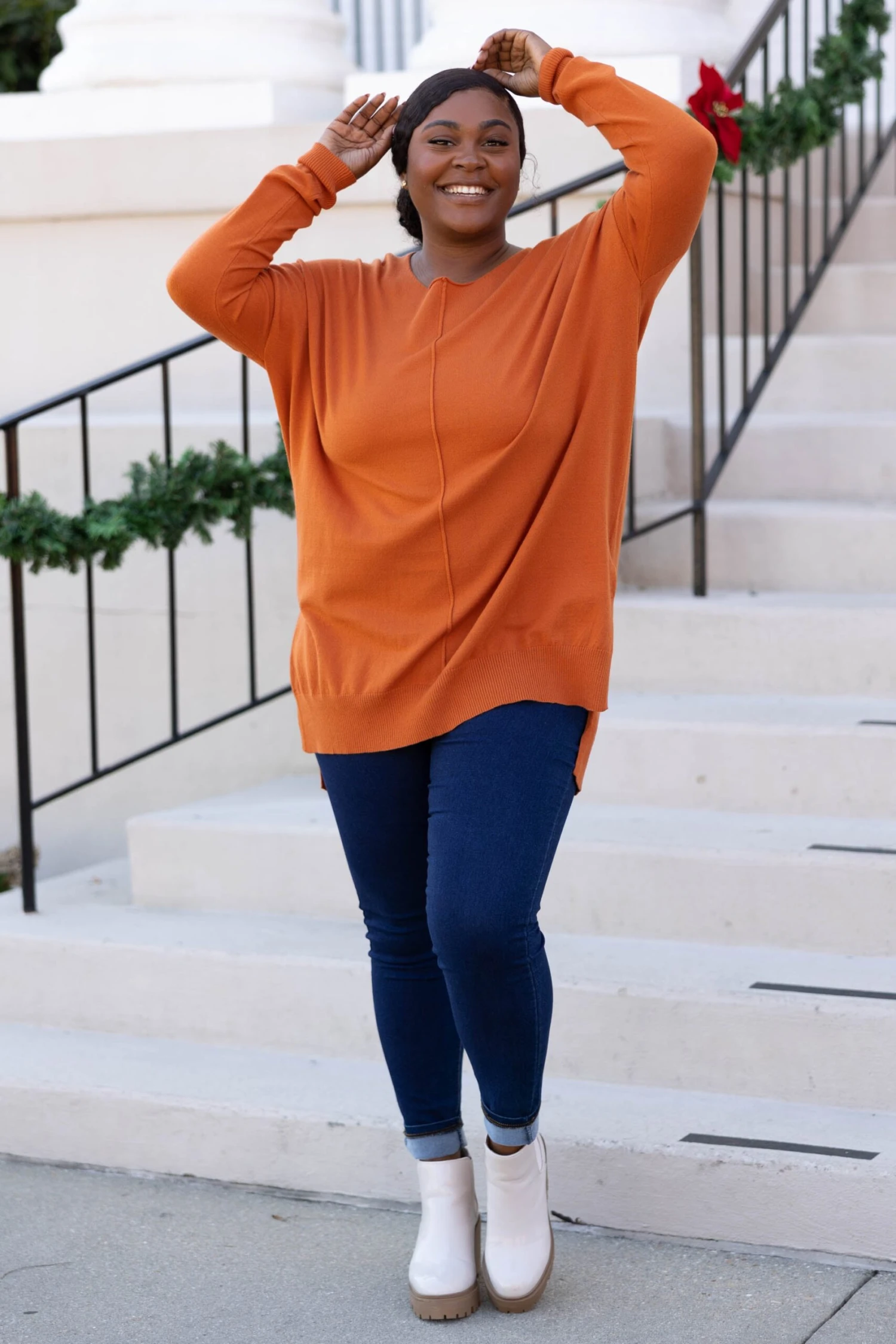 Miss Who You Were Sweater, Rust 4 Miss Who You Were Sweater, Rust - Image 2