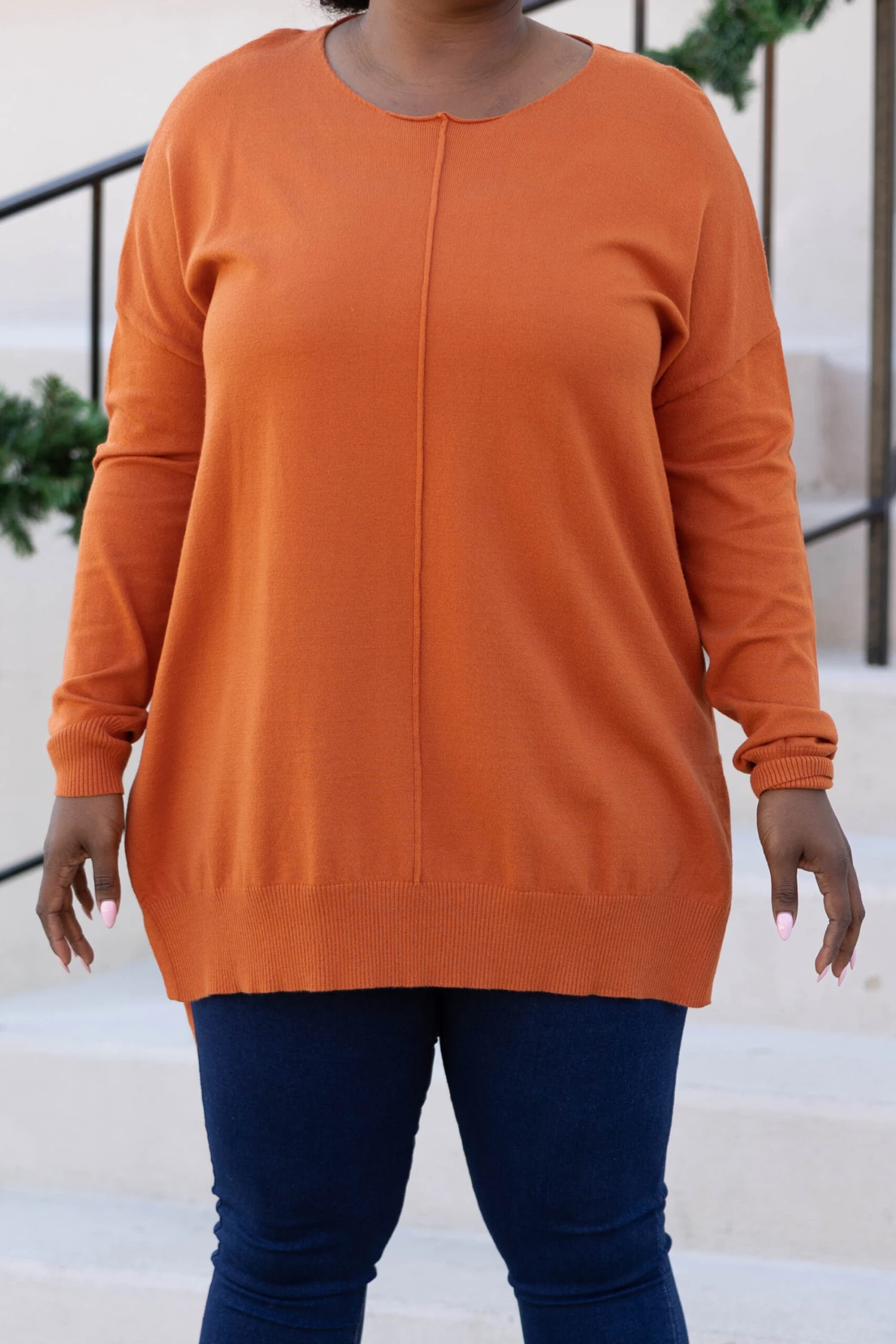 Miss Who You Were Sweater, Rust 5 Miss Who You Were Sweater, Rust - Image 3