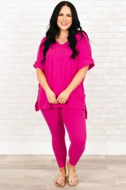 Monochrome Moment Set, Neon Hot Pink -Chic Soul Store MonochromeMomentSet NeonHotPink 8