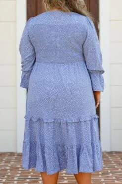 Montana Mornings Dress, Blue -Chic Soul Store MontanaMorningsDress Blue 1