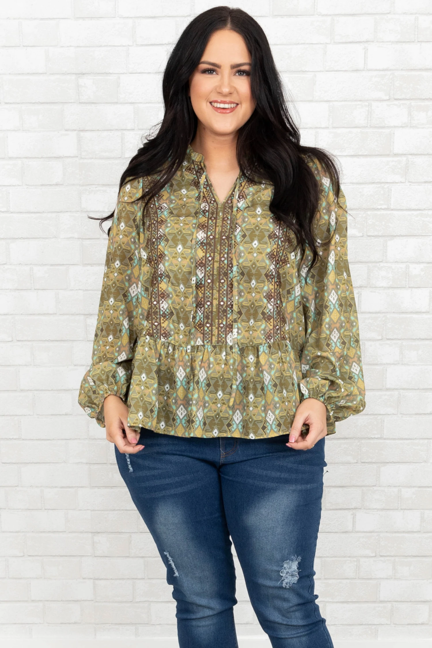Morning Grace Top, Olive 3 Morning Grace Top, Olive