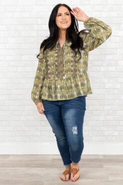 Morning Grace Top, Olive 10 Morning Grace Top, Olive -Chic Soul Store MorningGraceTop Olive 9218