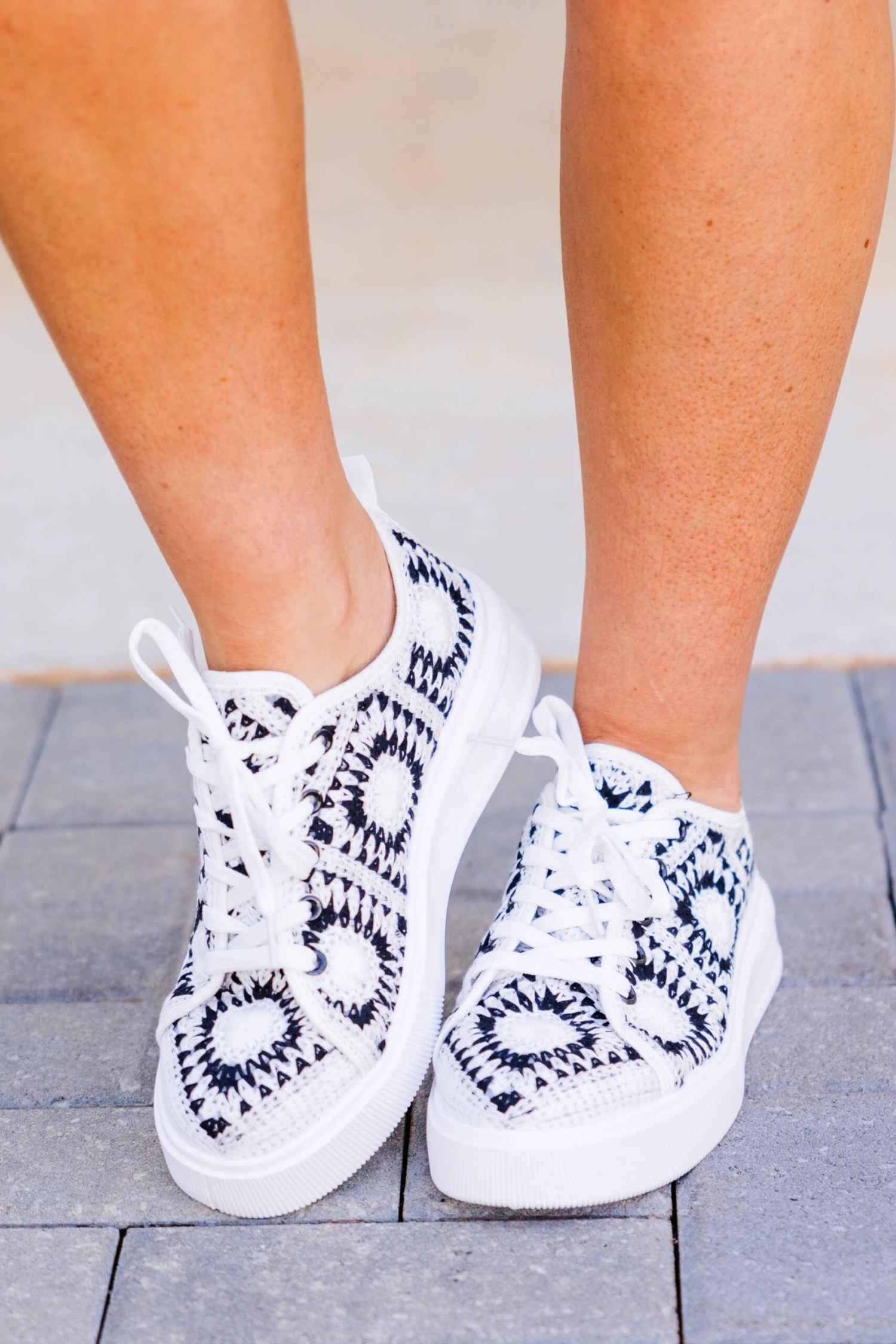 Morning Light Platform Sneaker, Black-White 4 Morning Light Platform Sneaker, Black-White - Image 2