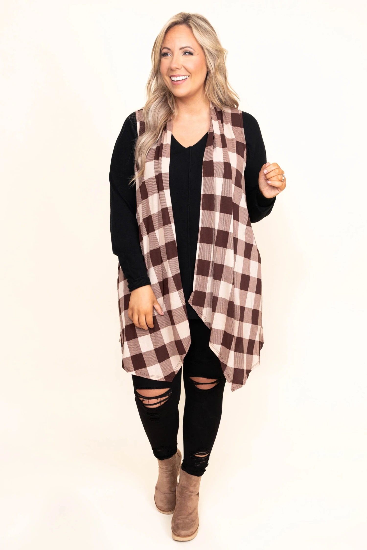 Most Of The Time Vest, Mocha 4 Most Of The Time Vest, Mocha - Image 2