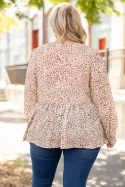 Move Freely Top, Taupe -Chic Soul Store MoveFreelyTop Taupe 1227