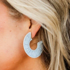 Move With Passion Earrings, Aqua -Chic Soul Store MoveWithPassionEarrings Aqua 4