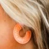 Move With Passion Earrings, Orange -Chic Soul Store MoveWithPassionEarrings Orange 2