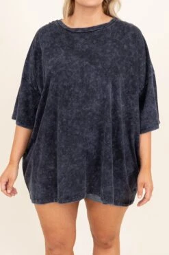 My Boyfriend Tee, Blue Grey -Chic Soul Store MyBoyfriendTee BlueGrey 9981