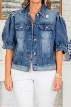 My Candy Rain Denim Jacket, Washed Denim 14 My Candy Rain Denim Jacket, Washed Denim -Chic Soul Store MyCandyRainDenimJacket WashedDenim 2