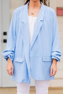 My Delight Blazer, Sky Blue 14 My Delight Blazer, Sky Blue -Chic Soul Store MyDelightBlazer SkyBlue 2