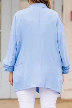 My Delight Blazer, Sky Blue 15 My Delight Blazer, Sky Blue -Chic Soul Store MyDelightBlazer SkyBlue