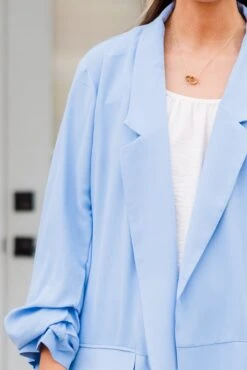 My Delight Blazer, Sky Blue 13 My Delight Blazer, Sky Blue -Chic Soul Store MyDelightBlazer SkyBlue 3