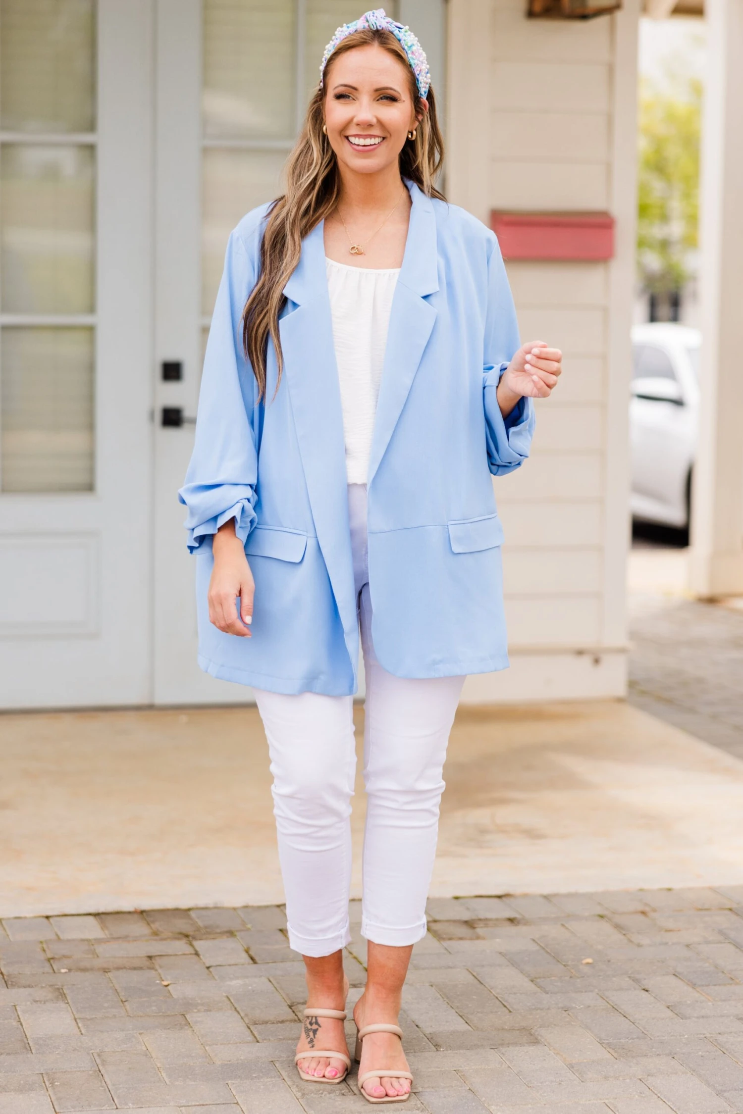 My Delight Blazer, Sky Blue 6 My Delight Blazer, Sky Blue - Image 4