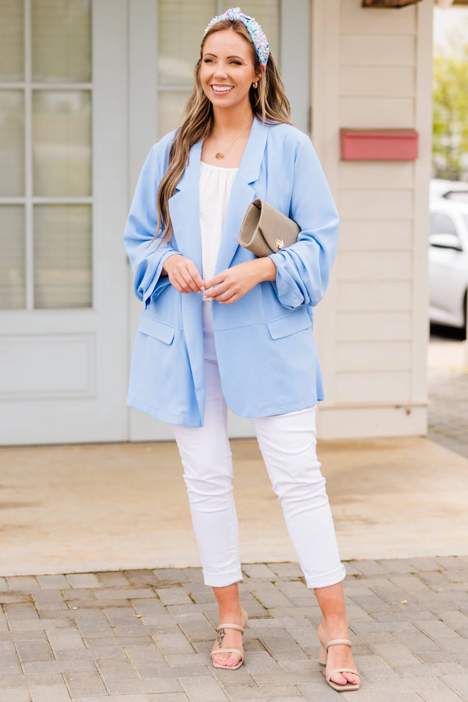 My Delight Blazer, Sky Blue 5 My Delight Blazer, Sky Blue - Image 3