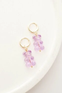 My Favorite Candy Earrings, Lavender -Chic Soul Store MyFavoriteCandyEarrings Lavender 1118